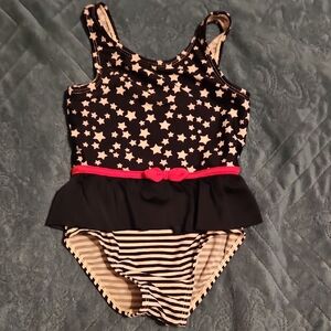 5/$10 Star Patterned Swimsuit with Red Bow